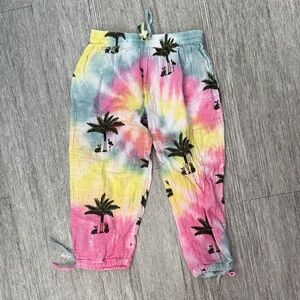 Coniglio Palm beach Tie-Dye Palm Tree Joggers